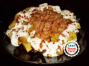 ispanyol mutfağından Romesco ve yoğurt soslu patates bravas