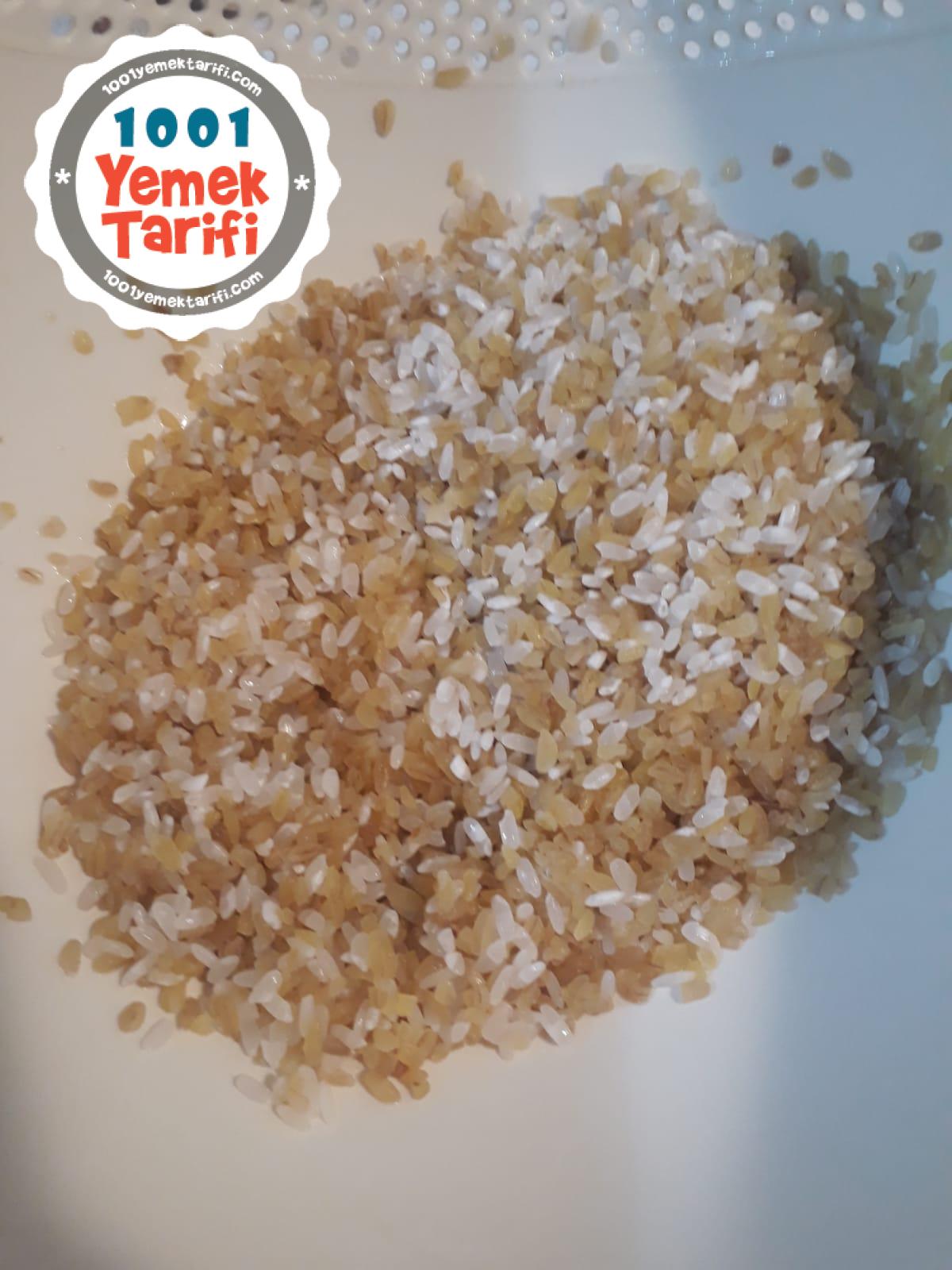 karışık bulgur pirinç pilavı