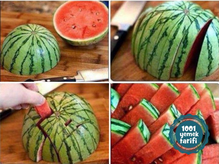 karpuz nasil soyulur nasil kesilir nasil dilimlenir kolay pratik puf noktasi 1001yemektarifi