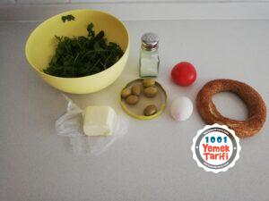 Simit Pizza Tarifi malzemeler