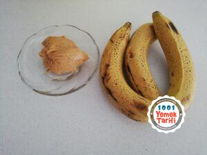 2 Malzemeli Muzlu Fıstık Ezmeli Tatlı Küpler | 5 dakikada hazır pişmeyen küpler kurabiyeler