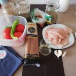 Domates Soslu Tavuklu Spagetti