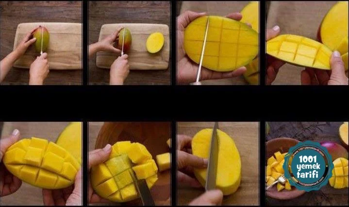 mango nasil kesilir- nasil soyulur-1001yemektarifi-nasil yenir