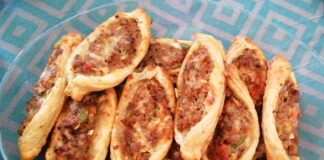 Milföylü kıymalı mini pide tarifi