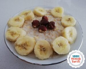 Çikolatalı ve Muzlu Yulaf Lapası-tarifi-nasıl yapılır-kaç kalori