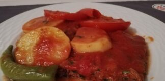 fırında kebap tarifi-evde kolay sebzeli kebap yapımı-nasıl yapılır