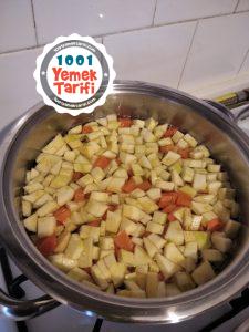 havuçlu Çorba yapımı