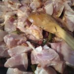 Fırında Tavuklu patlıcan yapımı