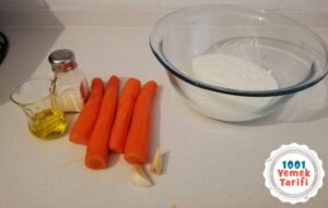 Yoğurtlu Havuç Salatası tarifi-havuclu yogurt salata yapımı