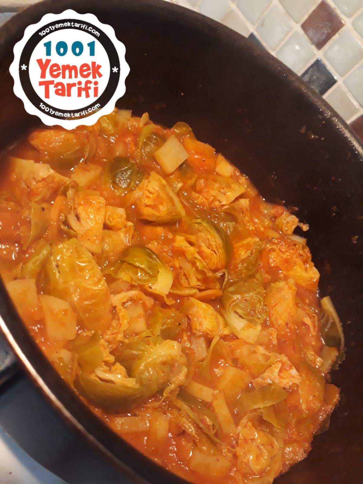 Zeytinyağlı Brüksel Lahanası Yemeği
